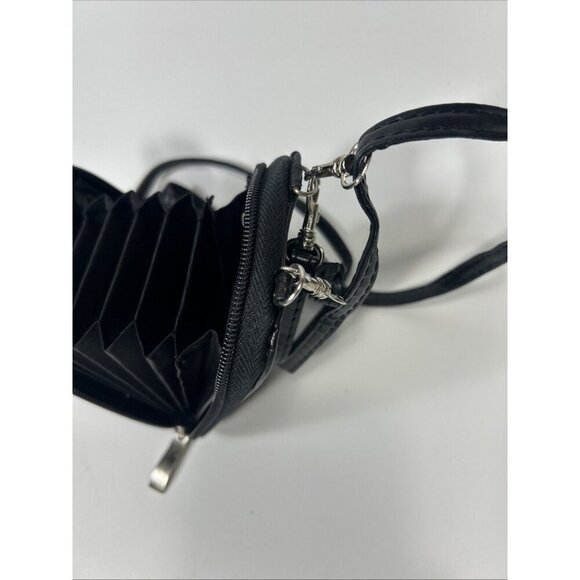 Vtg Buxton Leather Crossbody Bag Purse Wristlet Wallet Clutch Style Sac Mini Bag - Picture 6 of 9